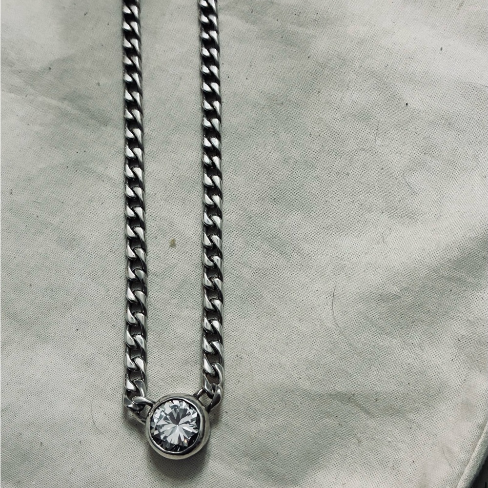 Sterling Silver Chain choker - Picture 6 of 9